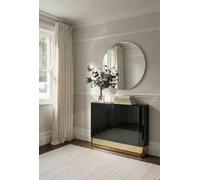 my furniture Anastasia Black Glass Radiator Cover