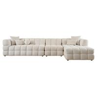 my furniture Berlin Extra Large Right-Hand Corner Sofa Light Taupe Chenille