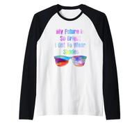 My Future is So Bright I Got to Wear Shades Gift Raglan Baseball Tee