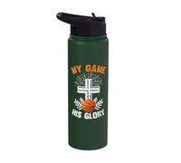 My Game His Glory Basketball Faith Stainless Steel Insulated Water Bottle
