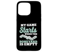My Game Starts When The Boneyard Is Empty Dominoes Case for iPhone 15 Pro Max