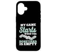 My Game Starts When The Boneyard Is Empty Dominoes Case for iPhone 16