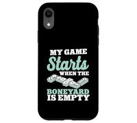 My Game Starts When The Boneyard Is Empty Dominoes Case for iPhone XR