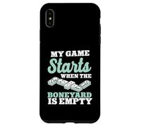 My Game Starts When The Boneyard Is Empty Dominoes Case for iPhone XS Max