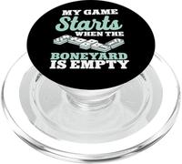 My Game Starts When The Boneyard Is Empty Dominoes PopSockets PopGrip for MagSafe