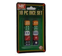 MY Games 10 Piece Dice Set MY Multicolor