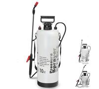 My Garden 10 Litre Sprayer Pump - Weed Killer Pressure Sprayer Pump Action - High Pressure Long Reach Sprayers - Ideal For Spraying Water Fertiliser Herbicides Pesticides Preservative & Detergent