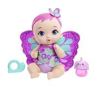 My Garden Baby Feed and Change Baby Butterfly Doll (30-cm / 12-in), with Reusable Diaper, Removable Clothes & Wings, Great Gift for Kids Ages 3Y+, GYP10