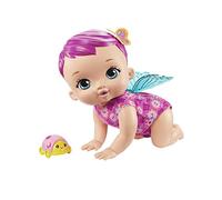 My Garden Baby Giggle & Crawl Baby Butterfly Doll (30 cm / 12 Inch), 20 Sounds and Fluttering Wings, Great Gift for Kids Ages 2Y+, Rose, GYP
