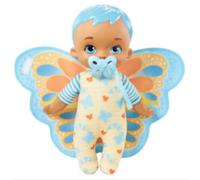 My Garden Baby Wrap And Cuddle Blue Doll Toy With Butterfly Blanket And Pacifier