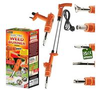My Garden Electric Weed Burner Hot Air Gun & BBQ Lighter with 5 Nozzles 2000W to 650 Degrees Environmental & Pet Friendly Garden Weed Killer for Paving Slabs Paths Driveways & Patios