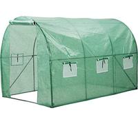 My Garden Essentials® Walk-In Steel Frame Polytunnel Greenhouse With Windows & Door - 3m x 2m