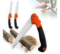 My Garden Folding Pruning Saw 2 Pack- Foldable Tree Saw with Carbon Steel Blade & Non-Slip Rubber Handle - Compact Handheld Folding Cutter for Gardening, Camping, Bushcraft & Wood Cutting