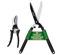 My Garden Hedge Shears Pruner Set Secateurs Pruning Scissor with Ultra Sharp Blade Soft Grip Handle Gardening Clipper Ideal for Cutting Trimming Shearing Gardening Tool for Shrubs Bushes Bonsai Tree