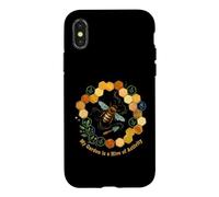 My Garden Is A Hive Of Activity Bee Beekeeping Floral Case for iPhone X/XS