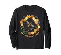 My Garden is A Hive of Activity Bee Beekeeping Floral Long Sleeve T-Shirt