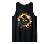 My Garden is A Hive of Activity Bee Beekeeping Floral Tank Top