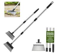 My Garden Outdoor Living Garden Scraper Extendable Up To 125Cm Moss Scraper With Adjustable Stainless Steel Handle Weather Resistant Comfort Grip