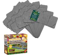 My Garden Outdoor Living Interlocking Lawn Edging Set 20 Pack 16Ft Long Hammer In Garden Edging Borders Cobblestone Border Design For Flower Beds