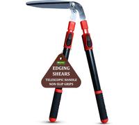 My Garden Outdoor Living Telescopic Edging Shears 80Cm Extendable Long Handle Lawn Edging Shears For Grass Cutter, Handheld Garden Shears, Lightweight 3mm