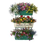 My Garden Raised Beds For Garden Vertical Planter -3 Tier Planters Outdoor Free Standing Elevated Raised Beds for Flowers, Herbs & Vegetables - Ideal for Patios & Gardens