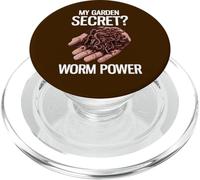 My Garden Secret? Worm Power Funny Worm Farming PopSockets PopGrip for MagSafe