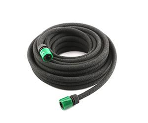 My Garden Soaker Hose15M - Flexible Garden Soaker Hoses, Drip, Leaky, Irrigation Pipe - 30% Water-Saving System for Flowerbeds, Hedges & Plants Easy to Connect (Black-15 Metre)