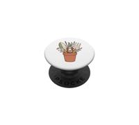 My Garden Soul: Hand-Drawn Tools Bouquet Botanical Art PopSockets Adhesive PopGrip