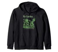 My garden with plants is my resilience therapy Zip Hoodie