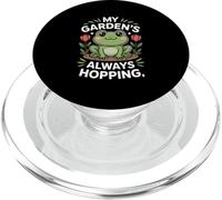 My Gardens Always Hopping Frog Garden Cute Scene PopSockets PopGrip for MagSafe