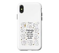 My Geese Are Never In A Row Funny Mental Health Humor Case for iPhone X/XS