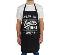 My Generation Gifts 1961 Premium Vintage Year - Aged To Perfection - 65th Birthday Gift | Present for Men Apron