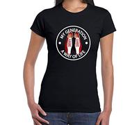 My Generation Shoes a Way of Life Women's T-Shirt (Medium, Black)
