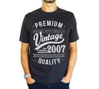 My Generation T-Shirts Vintage Year - Aged To Perfection - 18th Birthday Gift / Present Mens T-Shirt, Charcoal Grey, M