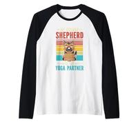 My German Shepherd is My Yoga Partner Spiritual Meditation Raglan Baseball Tee