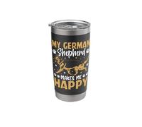 My German Shepherd Make Me Happy Stainless Steel Insulated Tumbler