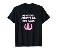 My GF Eats Carrots and Wins Races Otaku Humor Art T-Shirt