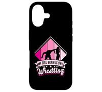 My Girl Brain is 99% Wrestling - Girl Wrestler Case for iPhone 17