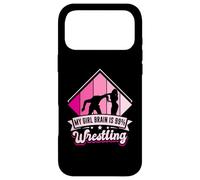 My Girl Brain is 99% Wrestling - Girl Wrestler Case for iPhone 17 Pro Max