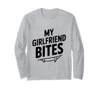My Girlfriend Bites Funny Vampire Lover Long Sleeve T-Shirt