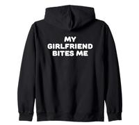 My Girlfriend Bites Me Zip Hoodie
