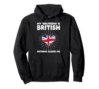 My Girlfriend Is British Nothing Scares Me - United Kingdom Pullover Hoodie