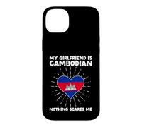My Girlfriend Is Cambodian Nothing Scares Me Cambodia Heart Case for iPhone 14 Plus