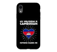 My Girlfriend Is Cambodian Nothing Scares Me Cambodia Heart Case for iPhone XR
