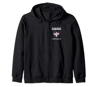 My Girlfriend Is Dominican Nothing Scares Me - Heart Design Zip Hoodie