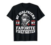 My Girlfriend Is My Favorite Firefighter Funny Boyfriend T-Shirt