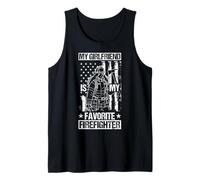 My Girlfriend is My Favorite Firefighter Girlfriend Pride Tank Top