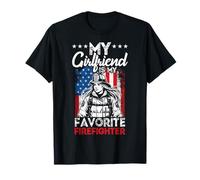 My Girlfriend is My Favorite Firefighter Girlfriend T-Shirt