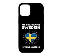 My Girlfriend Is Swedish Nothing Scares Me - Sweden Heart Case for iPhone 12/12 Pro