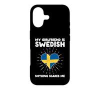 My Girlfriend Is Swedish Nothing Scares Me - Sweden Heart Case for iPhone 17